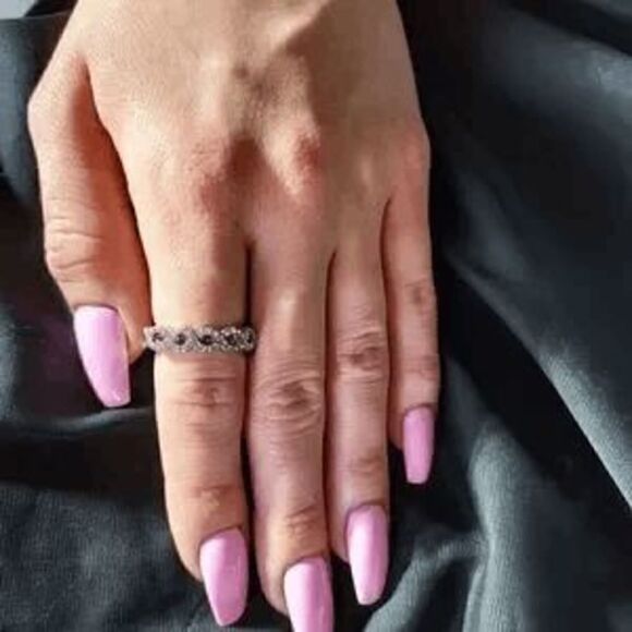 INFINITY RUBY DIAMOND RING - SIZE 7 - Picture 5 of 8